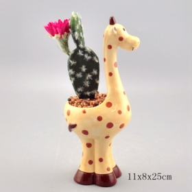 girafe animal mini boîte de fleurs succulent pot de jardinière