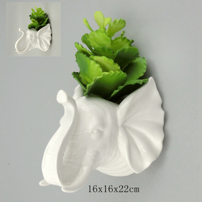 white ceramic plant pots