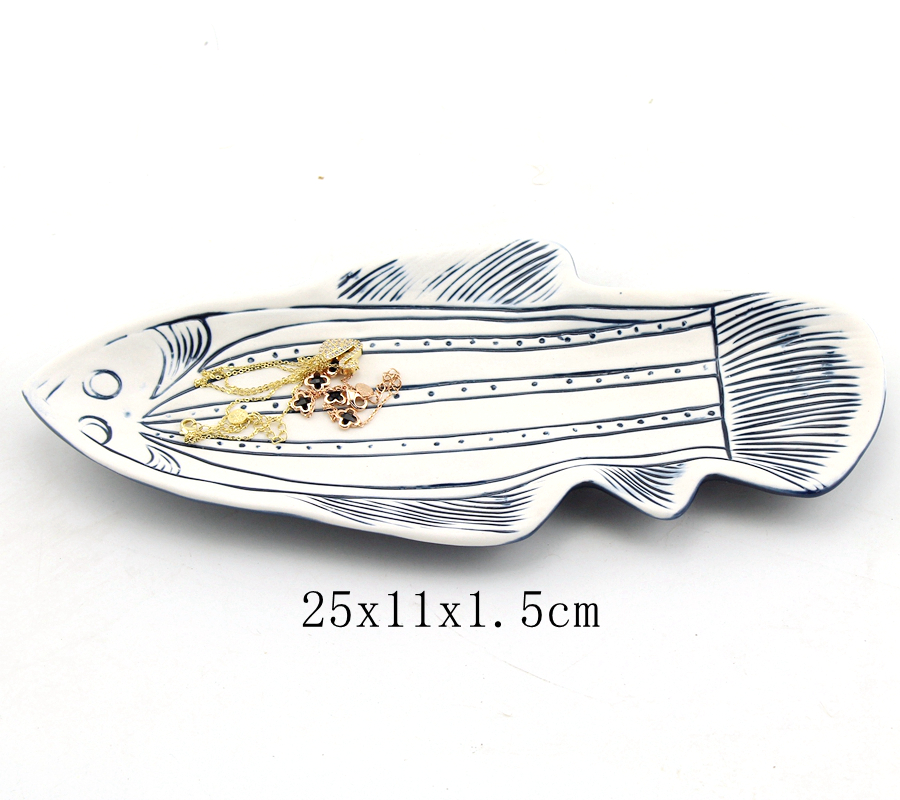 ceramic fish trinket dish for jewelry