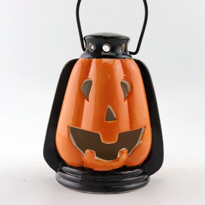 Ceramic Halloween Pumpkin Lantern Decorations