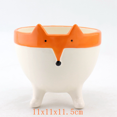 Fox Flower Pot With Face And Feet Manufacturer