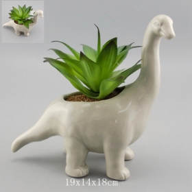 Dinosaur Succulent Faux Pot