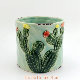 Cactus en céramique pot de jardinière set de 3