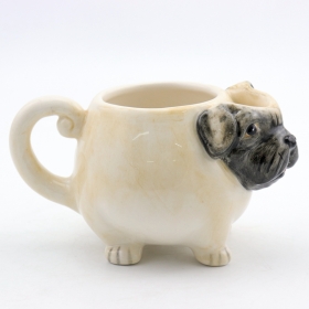 tasses de café de chien avec le support de sachet de thé