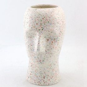 vase en terre cuite avec visage de zara home style